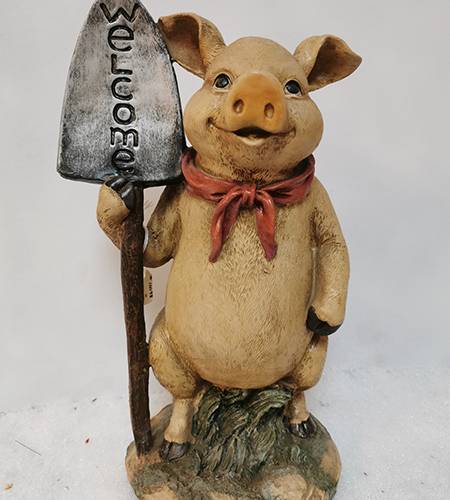 Doiron's - Welcome Pig W/ Shovel